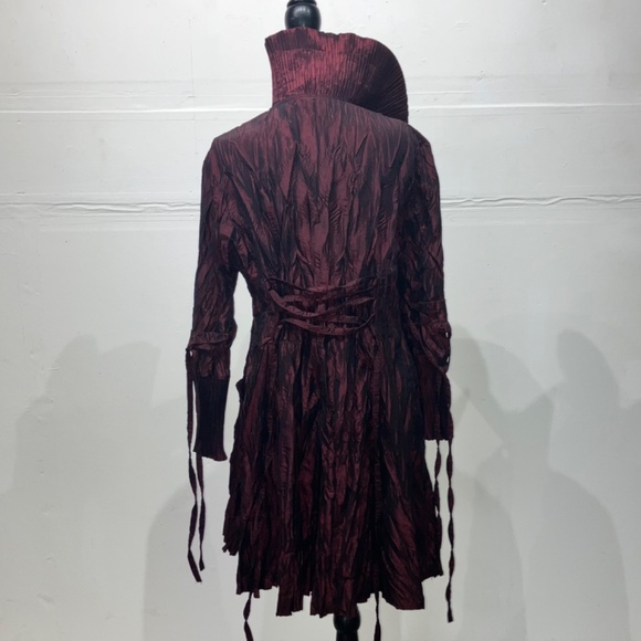 Plum and black iridescent, crinkle shell jacket - Picture 8 of 10